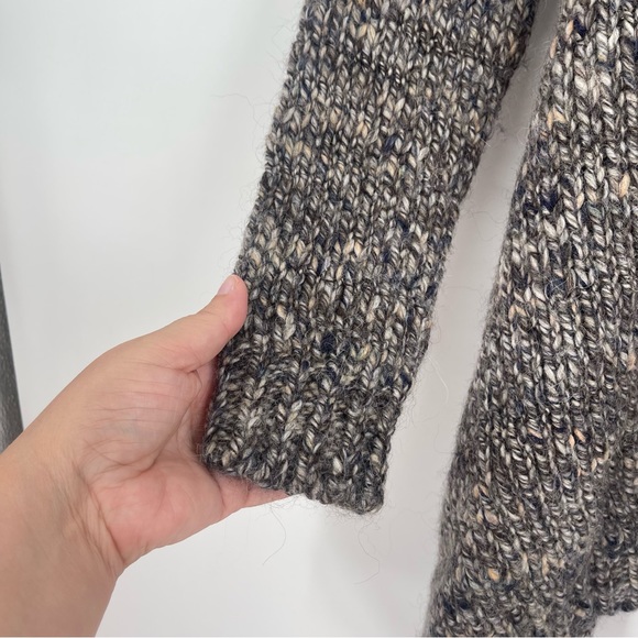 Talbots Wool Alpaca Blend Open Front Waterfall Cardigan Sweater - Picture 4 of 8